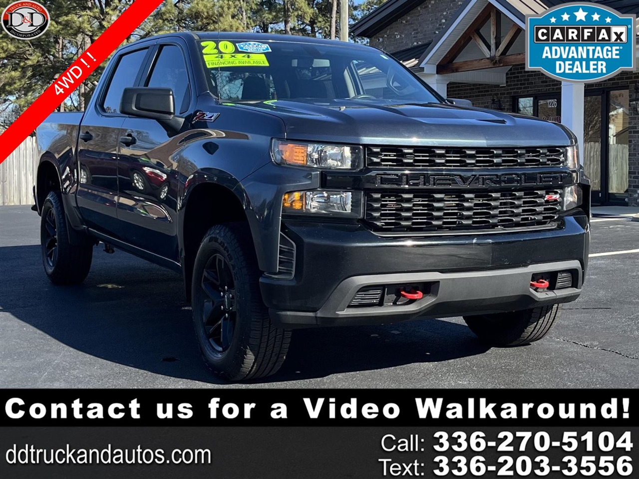 2020 Chevrolet Silverado 1500 Custom Trail Boss Crew Cab Short Box 4WD
