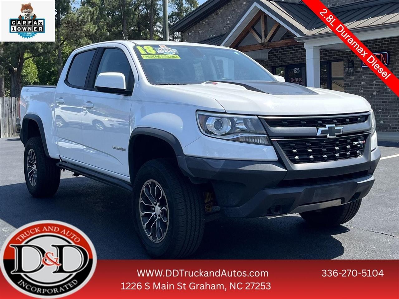 2018 Chevrolet Colorado ZR2 Crew Cab 4WD Short Box