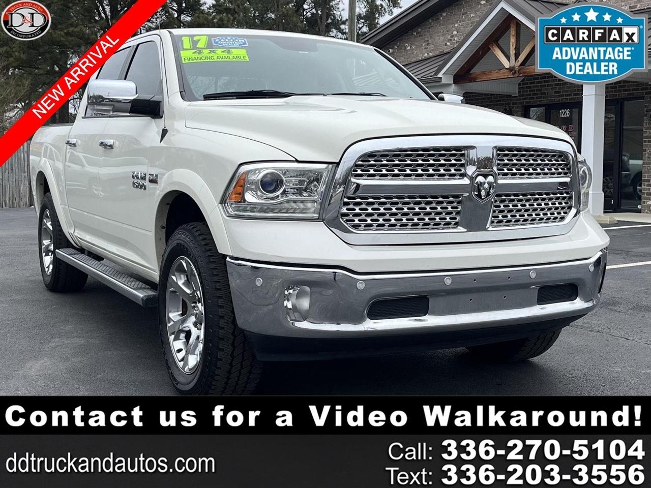 2017 RAM 1500 Laramie Crew Cab SWB 4WD