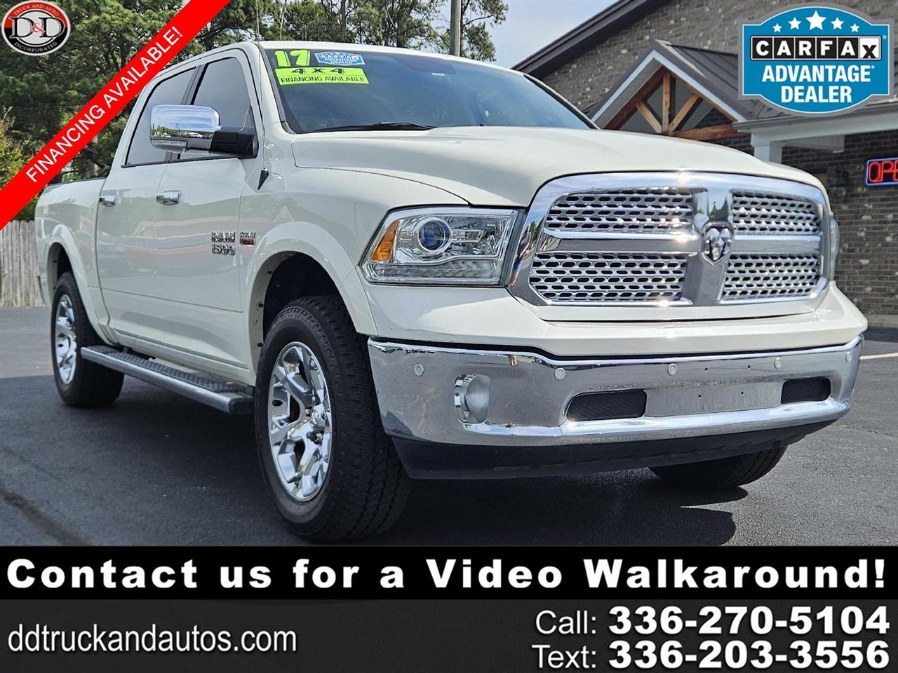 2017 RAM 1500 Laramie Crew Cab SWB 4WD