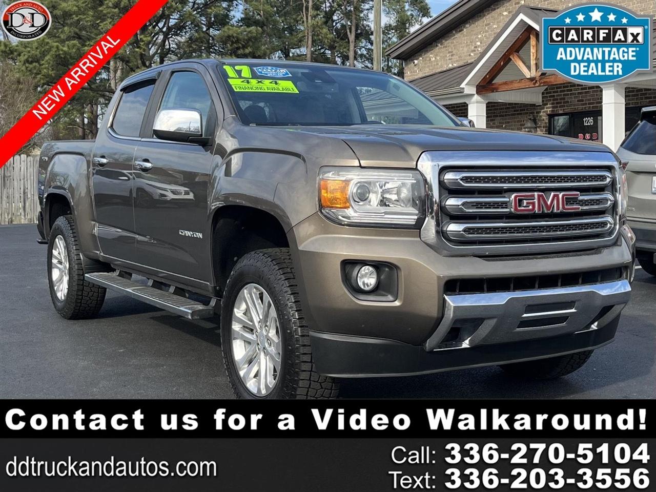 2017 GMC Canyon SLT Crew Cab 4WD Short Box