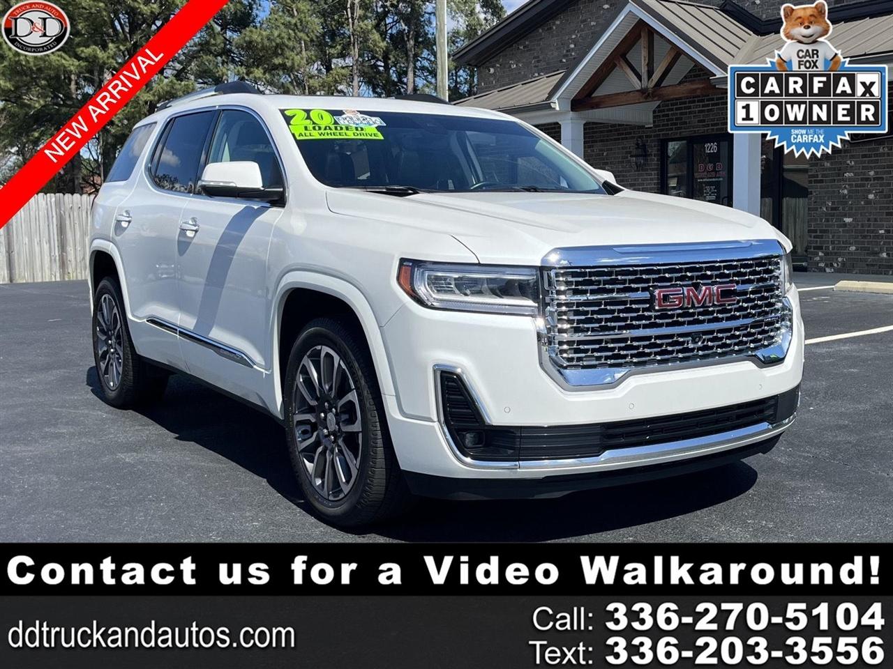 2020 GMC Acadia Denali AWD