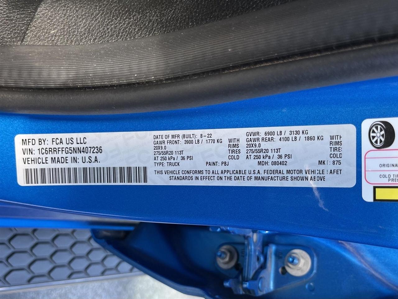 RAM 1500 Big Horn Crew Cab SWB 4WD 2022