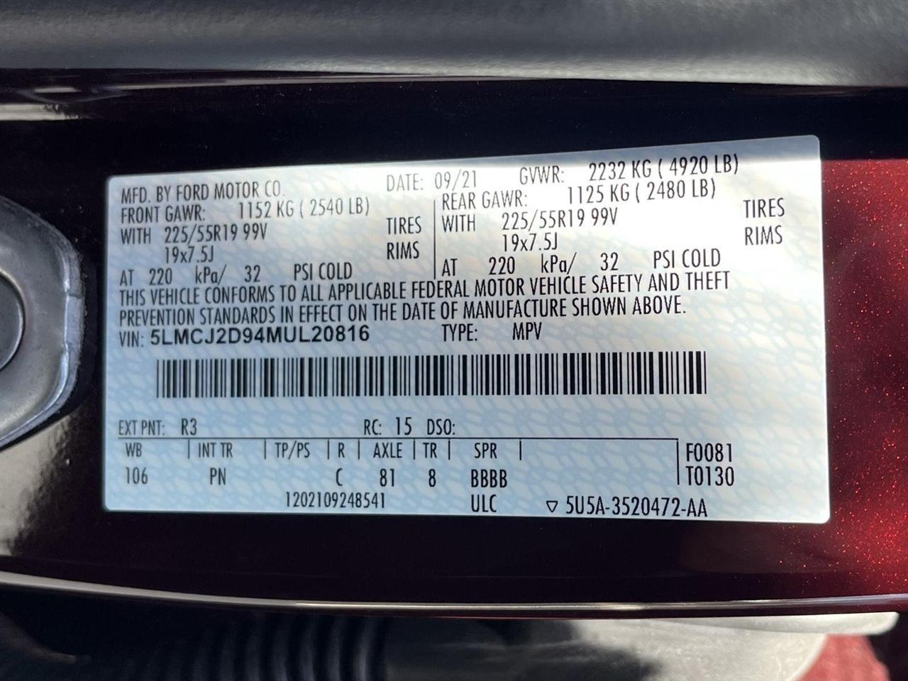 Lincoln Corsair Reserve AWD 2021