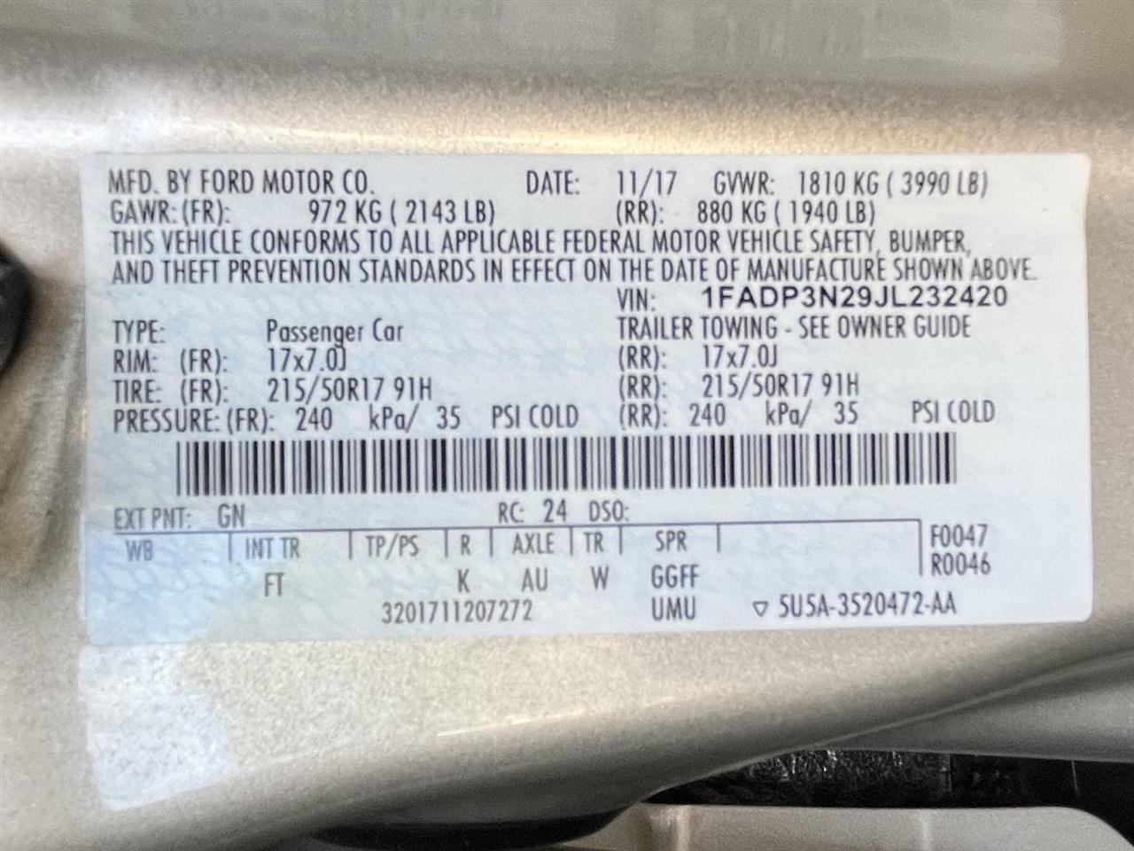 Ford Focus Titanium Hatch 2018