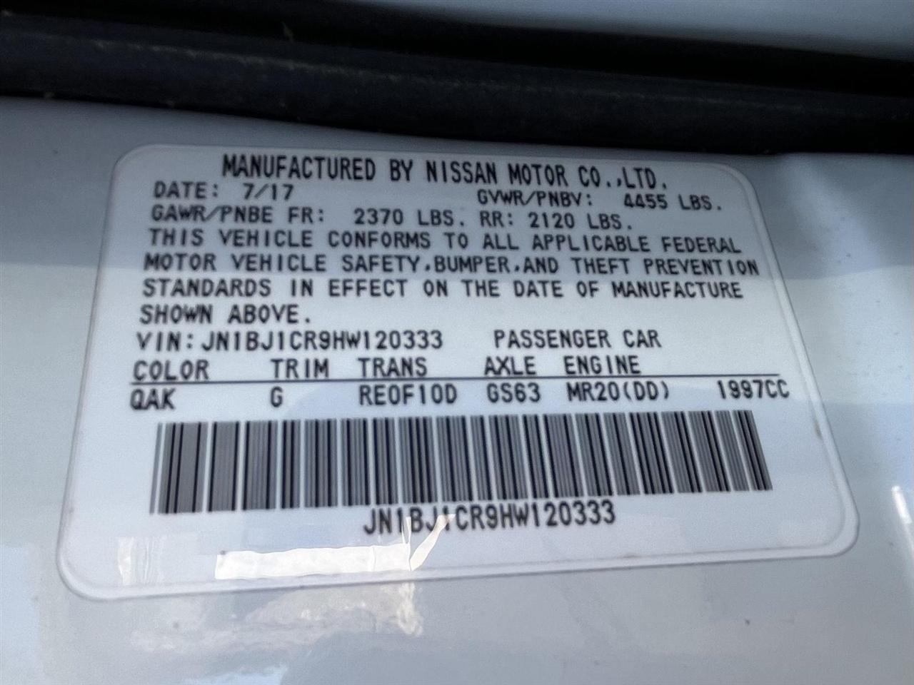 Nissan Rogue Sport S AWD 2017