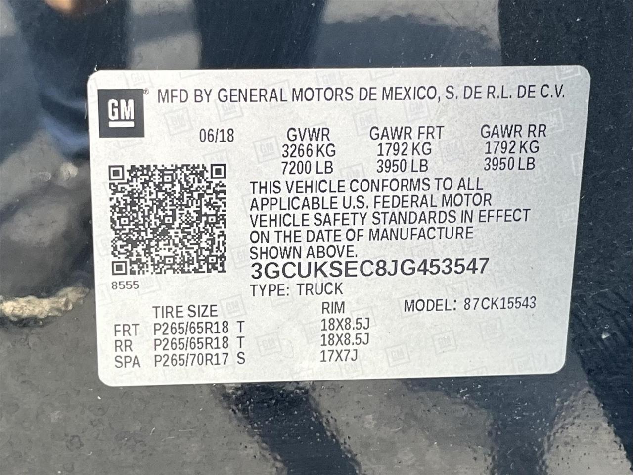 Chevrolet Silverado 1500 LTZ Crew Cab 4WD 2018