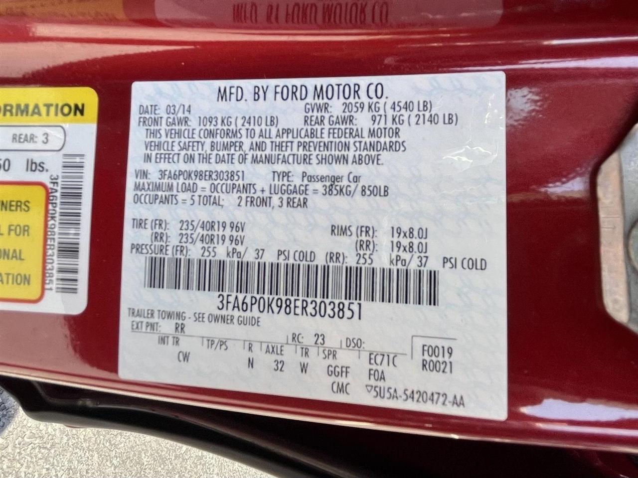 Ford Fusion Titanium 2014