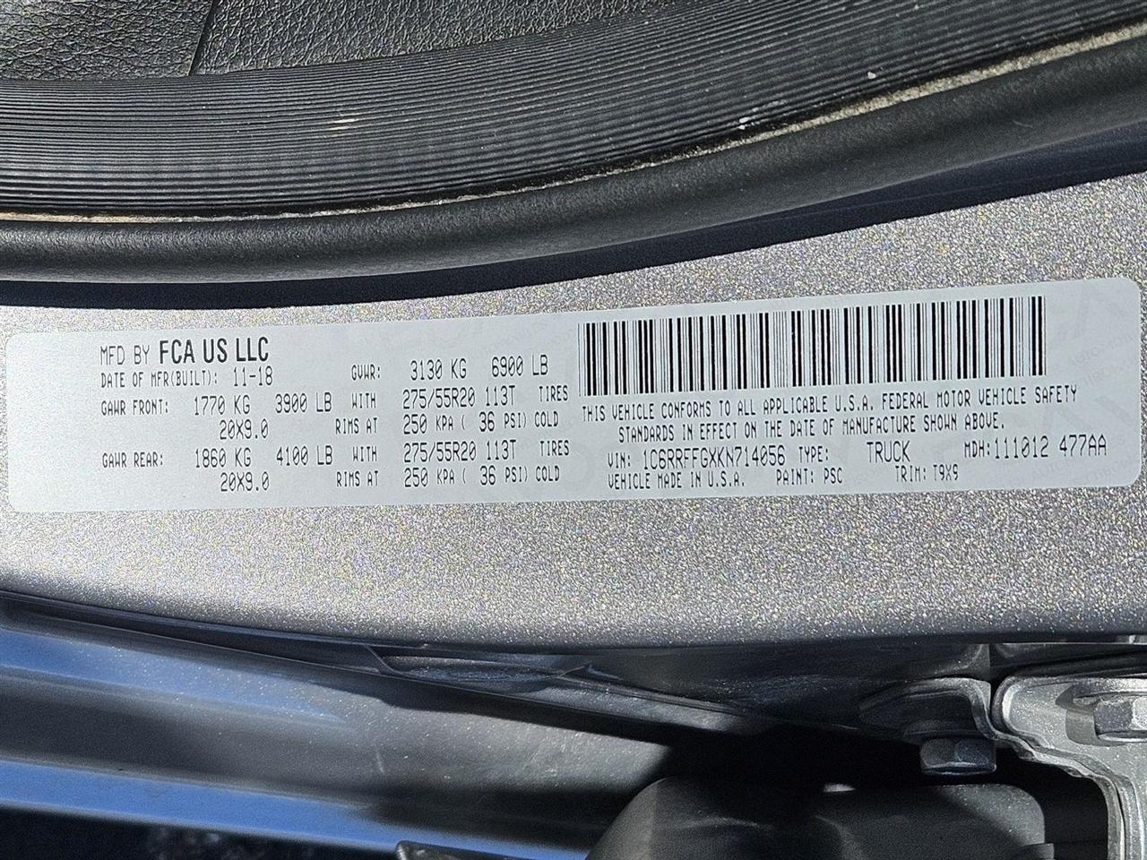 RAM 1500 Big Horn Crew Cab SWB 4WD 2019