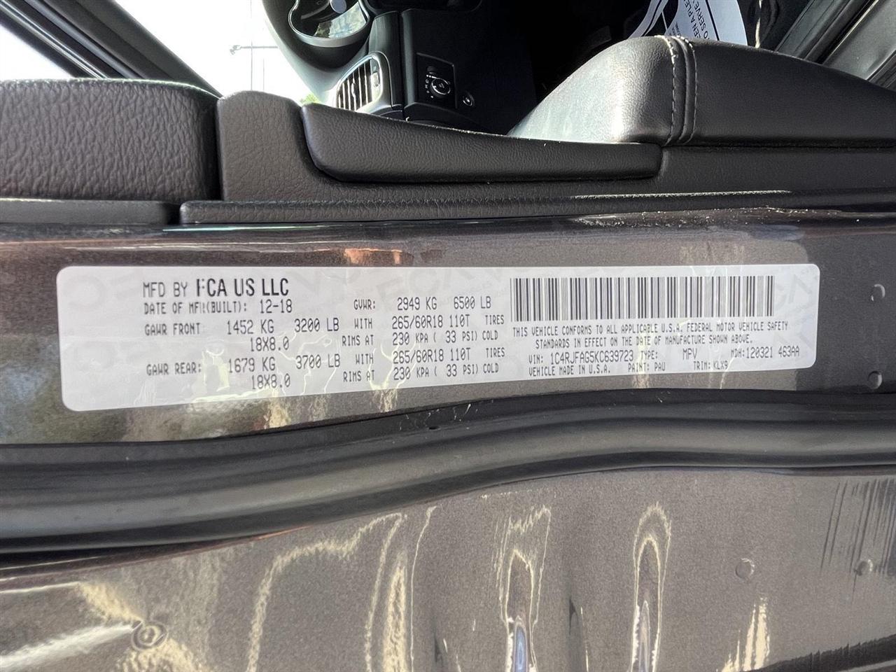 Jeep Grand Cherokee Laredo 4WD 2019