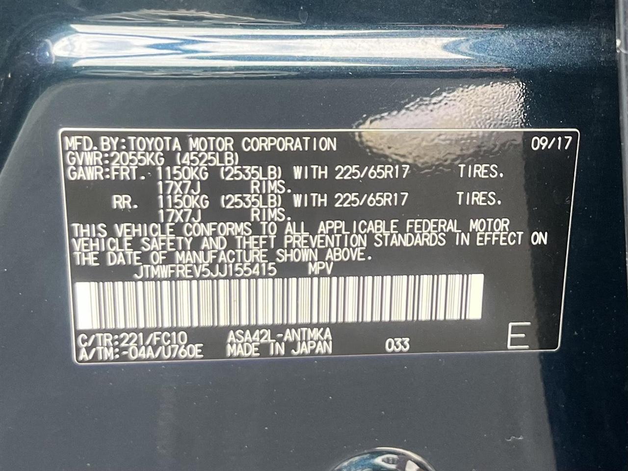 Toyota RAV4 XLE FWD 2018