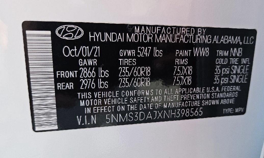 Hyundai Santa Fe SEL AWC w/Premium Package 2022