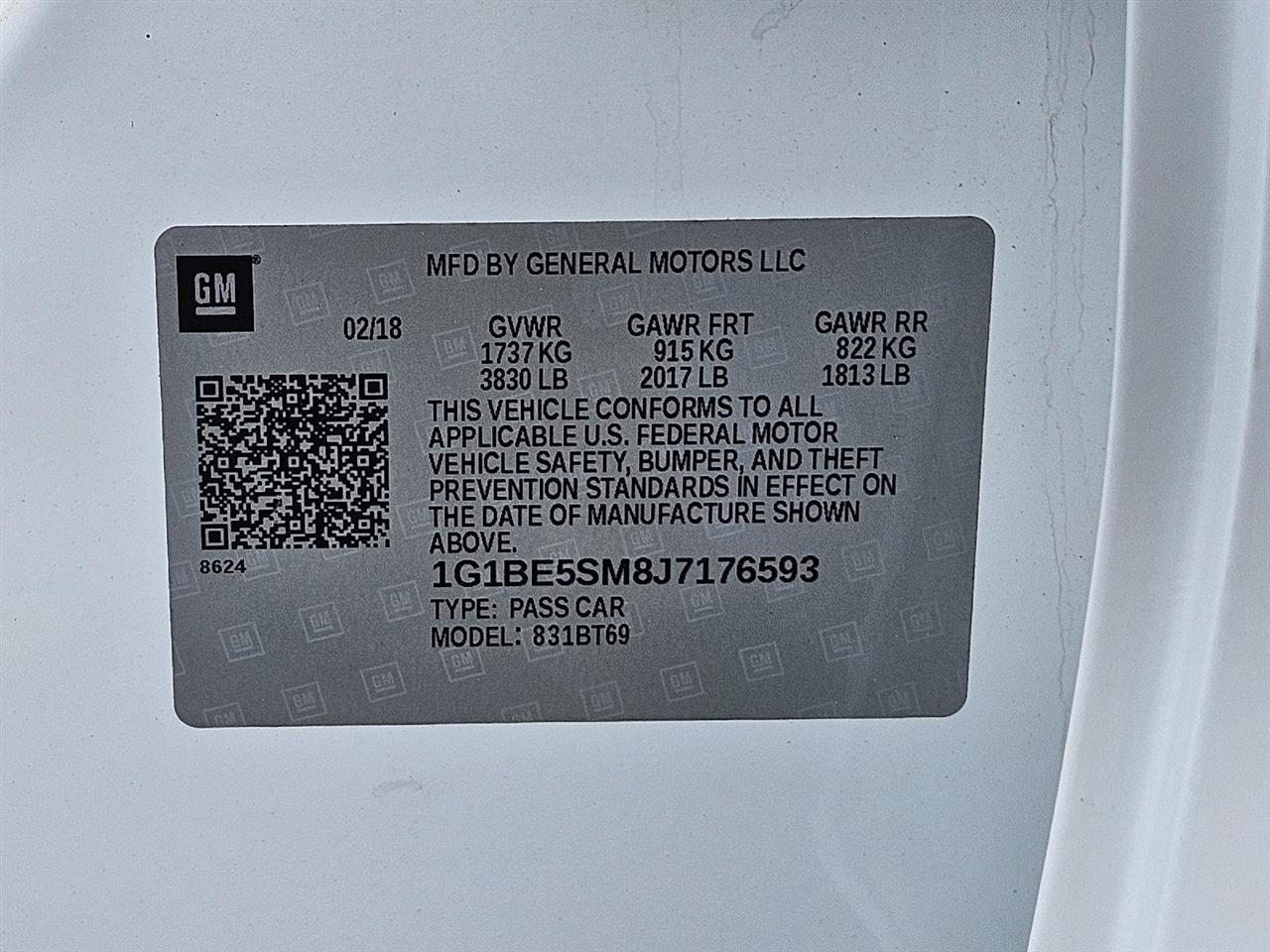 Chevrolet Cruze LT Auto 2018