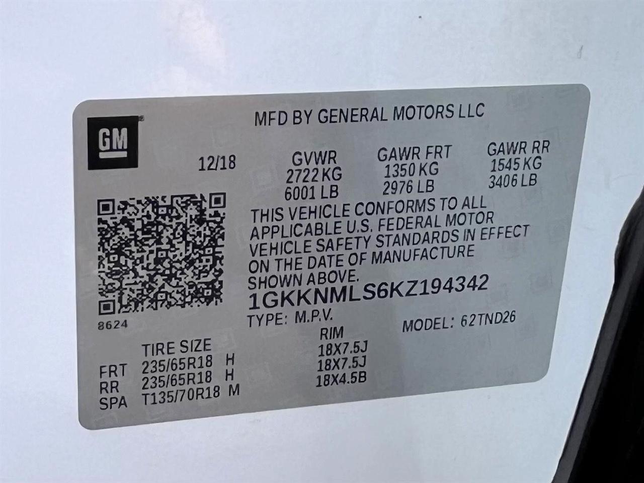 GMC Acadia SLT-1 FWD 2019