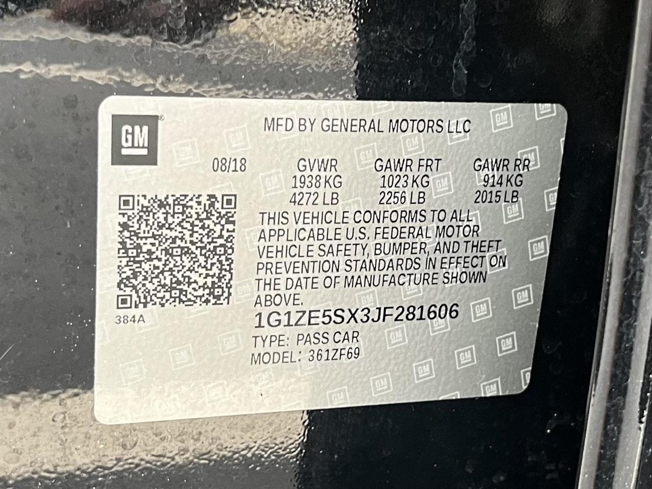 Chevrolet Malibu Premier 2018