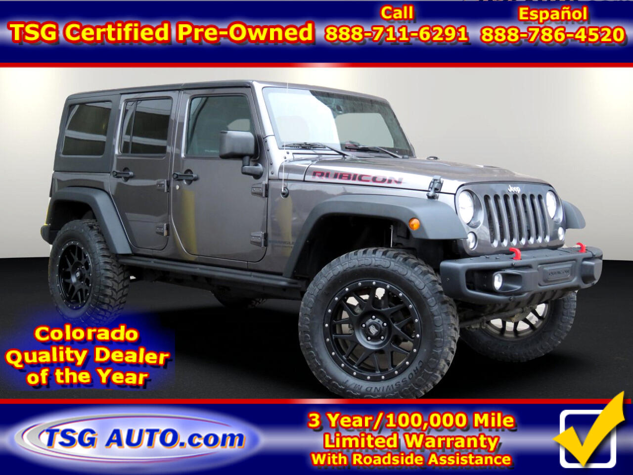 Used 2016 Jeep Wrangler Unlimited 4wd Rubicon W Custom Lift