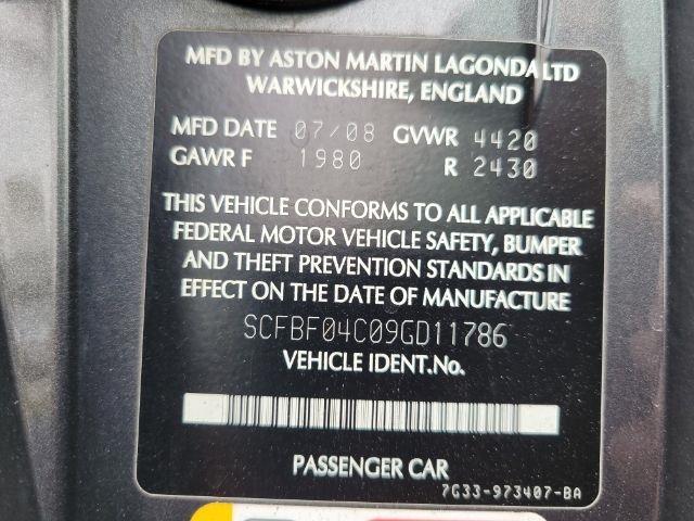 Aston Martin Vantage 2dr Conv Sportshift 2009