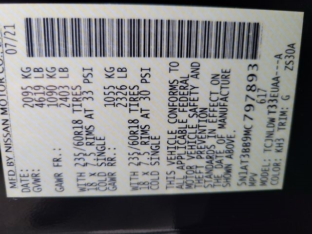 Nissan Rogue AWD SV 2021