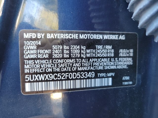 BMW X3 AWD 4dr xDrive28i 2015