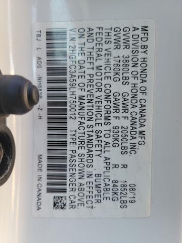 Honda Civic Si Coupe Manual w/Summer Tires 2020