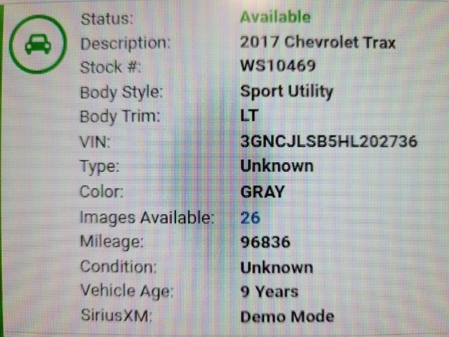 Chevrolet Trax FWD 4dr LT 2017