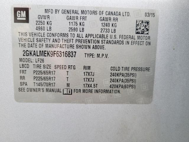 GMC Terrain FWD 4dr SLE w/SLE-1 2015