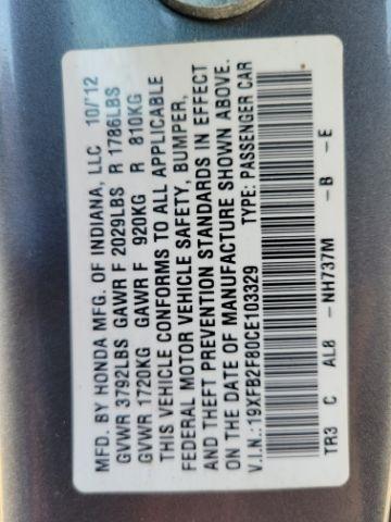 Honda Civic Sdn 4dr Auto EX 2012