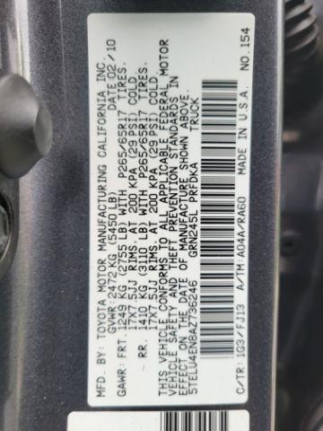 Toyota Tacoma 4WD Double V6 MT (Natl) 2010