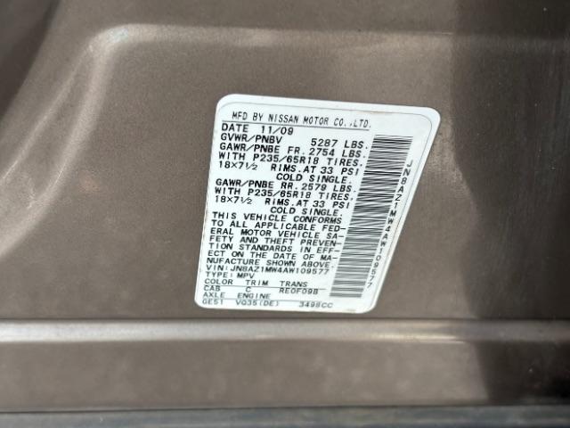 Nissan Murano AWD 4dr SL 2010