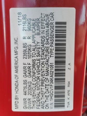 Honda Accord Sedan Sport 1.5T CVT 2019