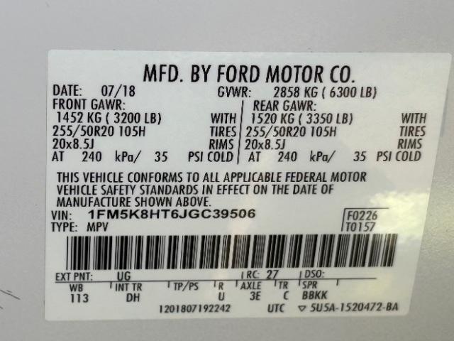 Ford Explorer Platinum 4WD 2018