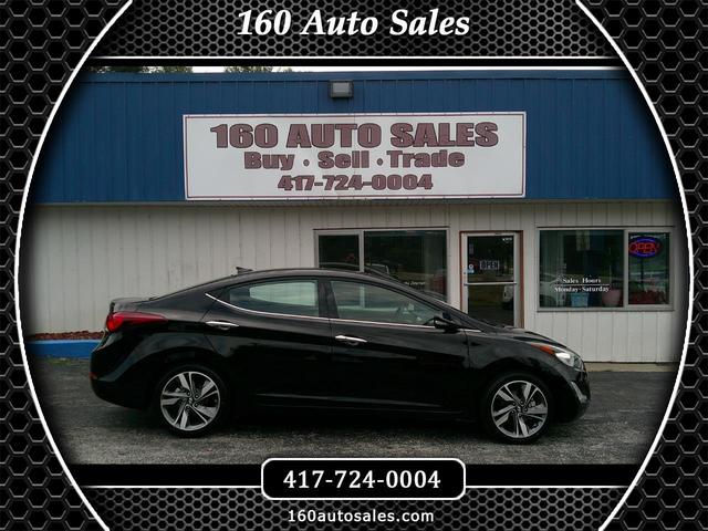 Black 2014 Hyundai Elantra Sedan Front-Wheel Drive Automatic