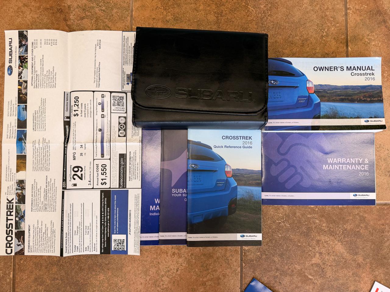 Subaru Crosstrek 2.0i Premium CVT 2016