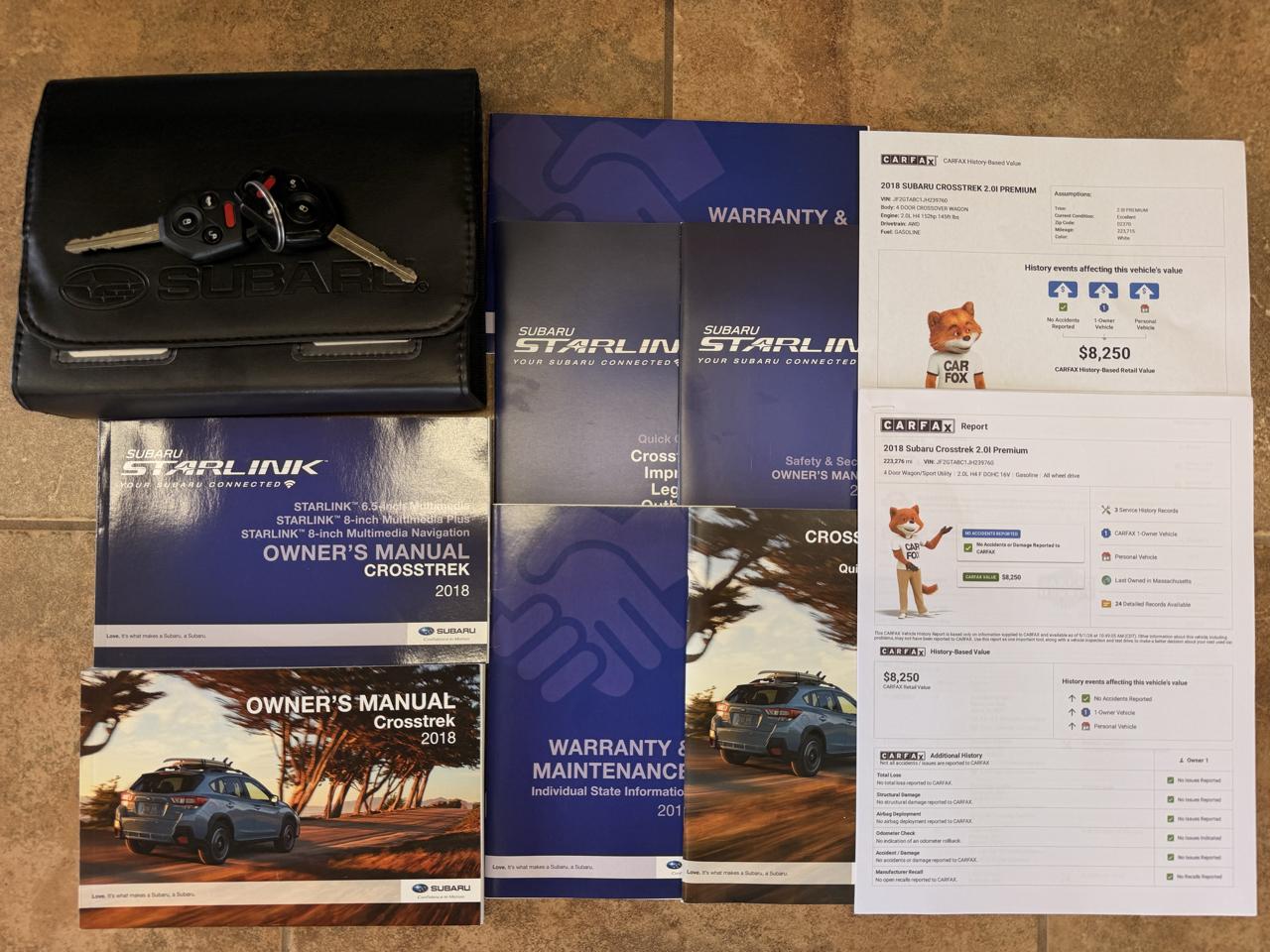 Subaru Crosstrek 2.0i Premium CVT 2018