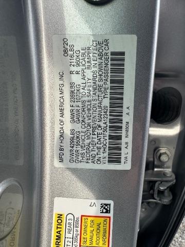 Honda Accord Sedan EX-L 1.5T CVT 2020