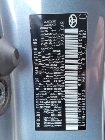 Toyota Corolla LE CVT (Natl) 2020