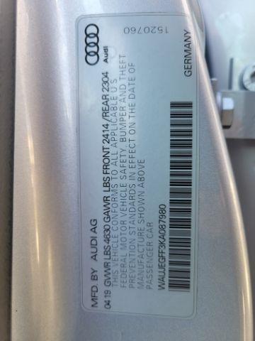 Audi A3 Sedan Premium Plus 45 TFSI quattro 2019