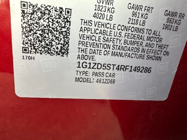 Chevrolet Malibu 4dr Sdn 1LT 2024