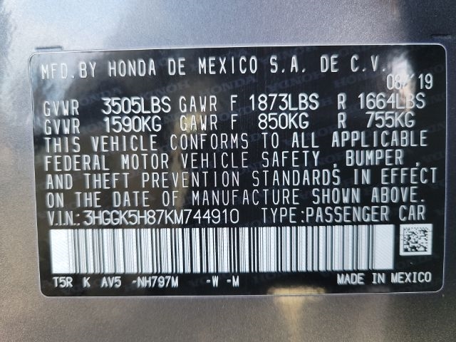 Honda Fit EX CVT 2019