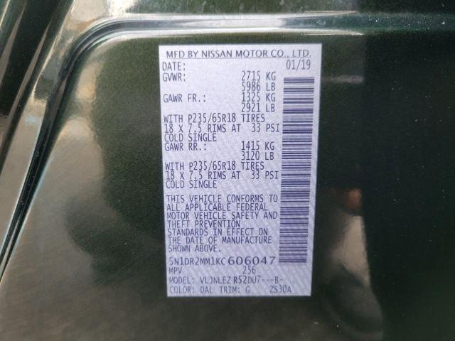 Nissan Pathfinder 4x4 SV 2019