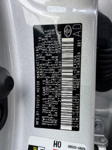 Toyota Corolla XLE CVT (Natl) 2019