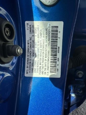 Honda Civic Si Sedan Manual w/Summer Tires *Ltd Avail* 2019