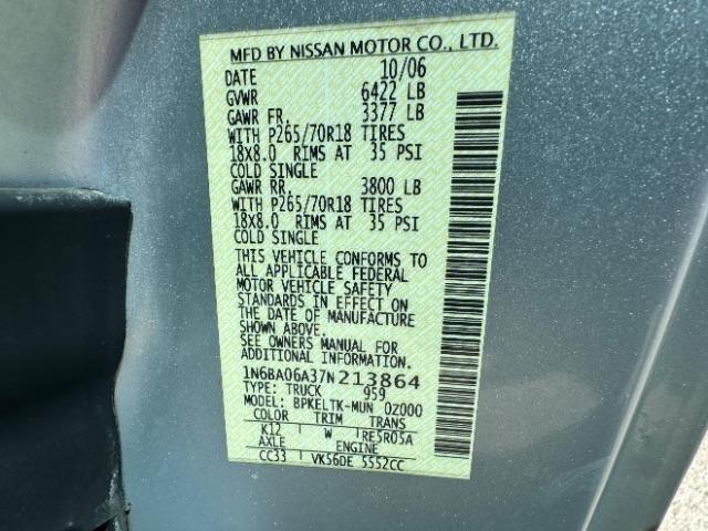 Nissan Titan 2WD King Cab SE FFV 2007