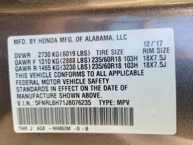 Honda Odyssey EX-L Auto 2018