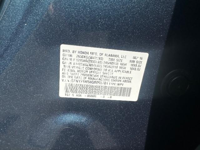 Honda Pilot AWD 4dr EX-L 2016