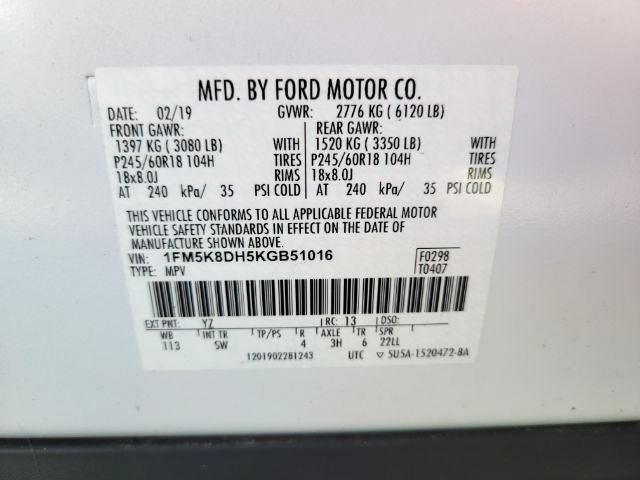 Ford Explorer XLT 4WD 2019
