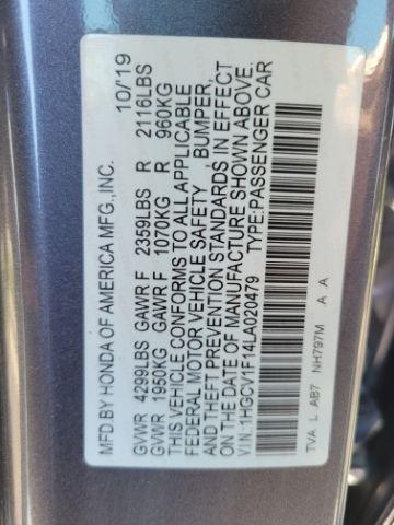 Honda Accord Sedan LX 1.5T CVT 2020