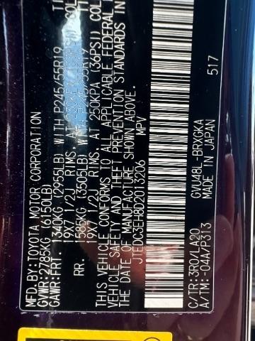 Toyota Highlander Hybrid 4WD 4dr Limited (Natl) 2013