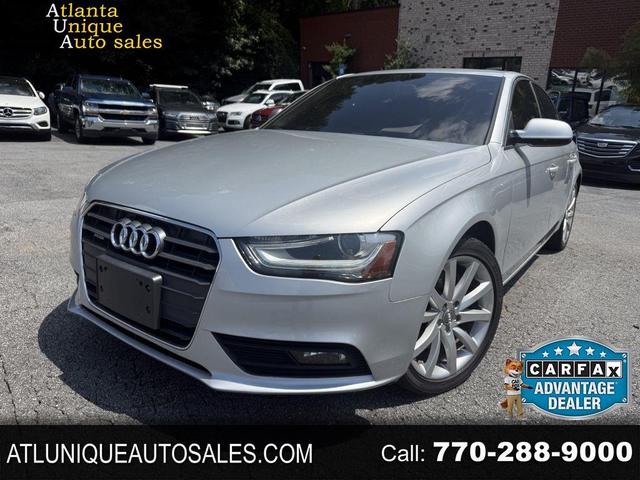 Silver 2013 Audi A4 Sedan All-Wheel Drive Automatic