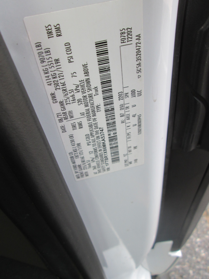 Ford Transit 250 Van Low Roof w/Sliding Pass. 130-in. WB 2021 Ford Transit 250 Van Low Roof w/Sliding Pass. 130-in. WB 2021